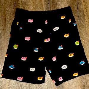 Nike logo shorts with Nike emoji